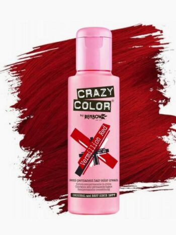Crazy color vermilion red